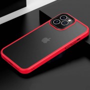 TPU+PC чехол Metal Buttons для iPhone 11 Pro Max (Красный)