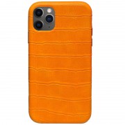 Шкіряний чохол Croco Leather для iPhone 11 Pro Max (Yellow)