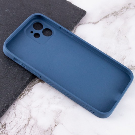 TPU + Glass чохол Matte Candy Full camera для iPhone 12 mini (Синій) - зображення 3 