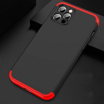 Пластикова накладка для iPhone 12 Pro Max GKK LikGus 360 градусів (opp) (Чорний / червоний) - Чохли для iPhone 12 Pro Max - зображення 2 