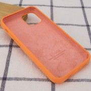 Чохол для Apple iPhone 13 mini Silicone Case Full Protective (AA) (Помаранчевий / Papaya)