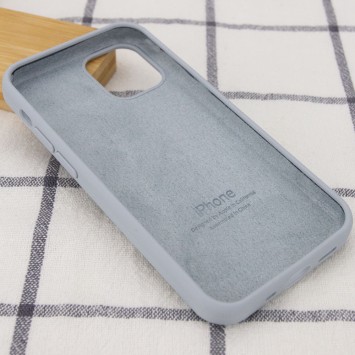 Чехол для Apple iPhone 13 mini Silicone Case Full Protective (AA) (Серый / Mist Blue) - Чехлы для iPhone 13 Mini - изображение 2