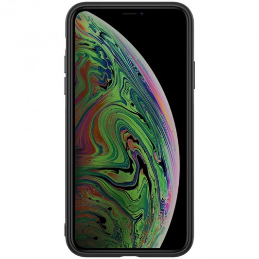 Карбоновая накладка Nillkin Synthetic Fiber series для Apple iPhone 11 Pro (5.8"") - изображение 1