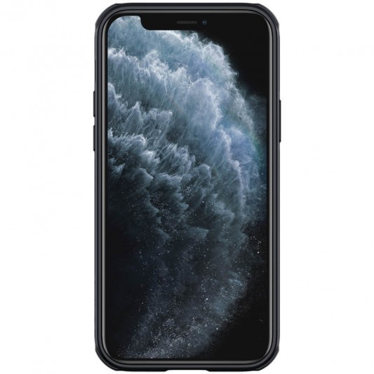 Карбоновая накладка для iPhone 12 Pro Max Nillkin CamShield Pro Magnetic (Черный) - изображение 1