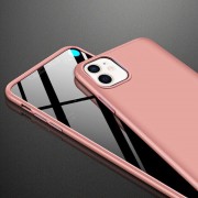 Пластикова накладка GKK LikGus 360 градусів (opp) для Apple iPhone 12 (6.1 "") (Рожевий / Rose gold)