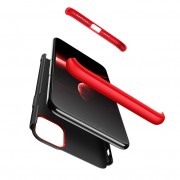 Пластикова накладка GKK LikGus 360 градусів (opp) для Apple iPhone 12 (6.1 "") (Чорний / Червоний)
