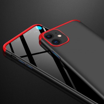 Пластикова накладка GKK LikGus 360 градусів (opp) для Apple iPhone 12 (6.1 "") (Чорний / Червоний) - Чохли для iPhone 12 Pro - зображення 2 