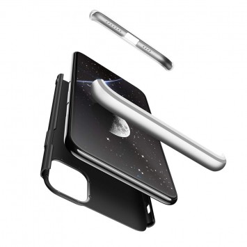 Пластикова накладка GKK LikGus 360 градусів (opp) для Apple iPhone 12 (6.1 "") (Чорний / Срібний) - Чохли для iPhone 12 Pro - зображення 1 