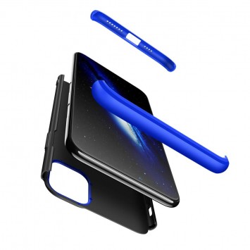 Пластикова накладка GKK LikGus 360 градусів (opp) для Apple iPhone 12 (6.1 "") (Чорний / Синій) - Чохли для iPhone 12 Pro - зображення 1 