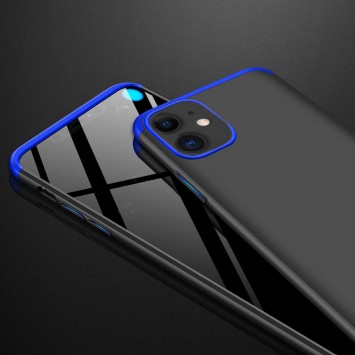 Пластикова накладка GKK LikGus 360 градусів (opp) для Apple iPhone 12 (6.1 "") (Чорний / Синій) - Чохли для iPhone 12 Pro - зображення 2 