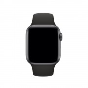 Силіконовий ремінець для Apple watch 38mm / 40mm (Чорний / Black)