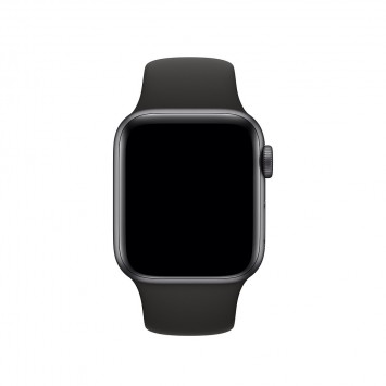 Силіконовий ремінець для Apple watch 38mm / 40mm (Чорний / Black) - Apple Watch - зображення 1 