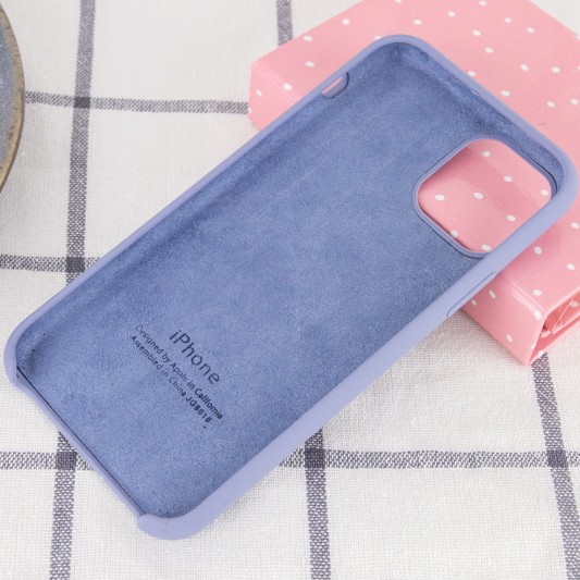 Чохол Silicone Case (AA) для Apple iPhone 11 (Сірий / Lavender Gray) - зображення 2 