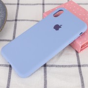 Чохол Silicone Case Full Protective (AA) для Apple iPhone XS Max (Блакитний / Lilac Blue)
