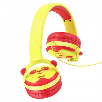 Навушники Hoco W31 Childrens (Жовто-червоний) - Провідні навушники - зображення 1 