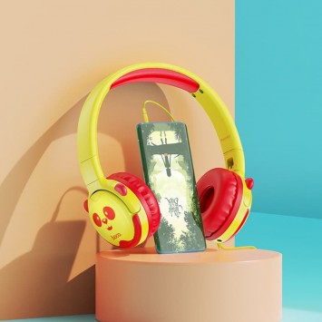 Навушники Hoco W31 Childrens (Жовто-червоний) - Провідні навушники - зображення 3 