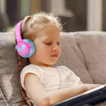 Навушники Hoco W31 Childrens (Рожево-блакитний) - Провідні навушники - зображення 3 