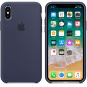 Чохол Silicone Case (AA) для Apple iPhone XS Max (6.5"") (Темний Синій / Midnight Blue)