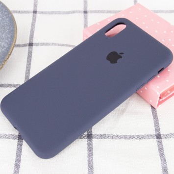 Чохол Silicone Case Full Protective (AA) для Apple iPhone X/XS (Темний Синій / Midnight Blue) - Чохли для iPhone X - зображення 1 