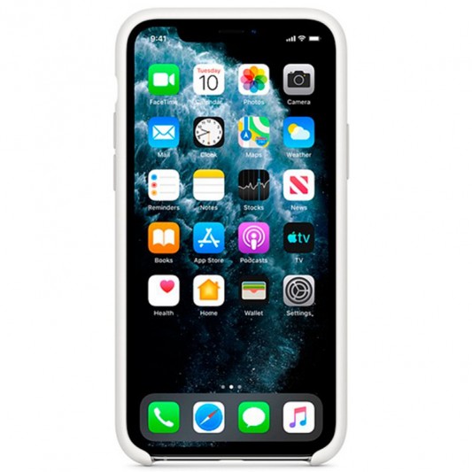 Чохол Silicone case (AAA) для Apple iPhone 11 Pro Max (Білий / White) - зображення 1 