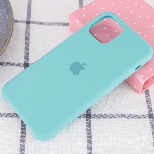 Чохол Silicone Case (AA) для Apple iPhone 11 (Бірюзовий / Marine Green) - зображення 1 