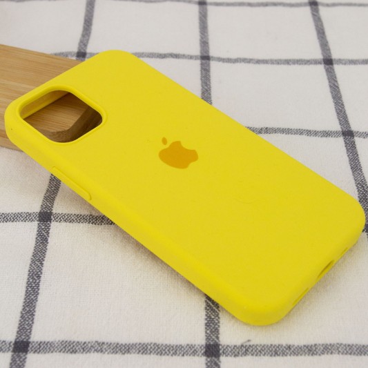 Чохол Silicone Case Full Protective (AA) для Apple iPhone 12 Pro Max (Жовтий / Neon Yellow) - зображення 1 