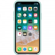 Чохол для iPhone XS Max Silicone Case (AA) (Бірюзовий / Marine Green)