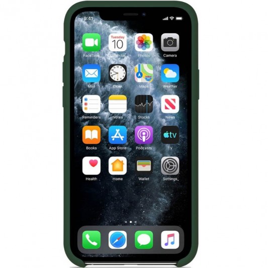 Чохол для iPhone 11 Silicone Case (AA) (Зелений / Forest green) - зображення 1 