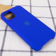 Чохол для iPhone 12 Pro / 12 Silicone Case (AA) (Синій / Shiny blue)