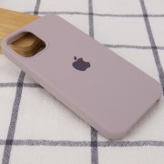Чохол для iPhone 12 Pro / 12 Silicone Case (AA) (Сірий / Lavender)
