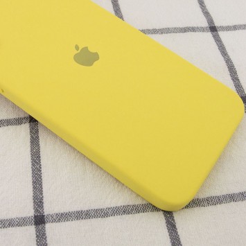 Чохол для iPhone 11 Pro Max Silicone Case Square Full Camera Protective (AA) (Жовтий / Canary Yellow) - Чохли для iPhone 11 Pro Max - зображення 1 