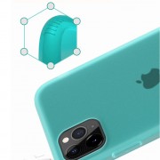 Силіконовий матовий напівпрозорий чохол для iPhone 11 Pro (5.8") (Блакитний / Marine Green)