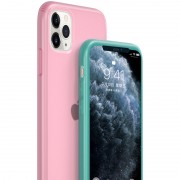 Силіконовий матовий напівпрозорий чохол для iPhone 11 Pro (5.8") (Блакитний / Marine Green)