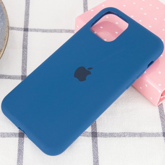 Чохол для Apple iPhone 11 (6.1") - Silicone Case Full Protective (AA) (Синій / Navy Blue) - зображення 1 