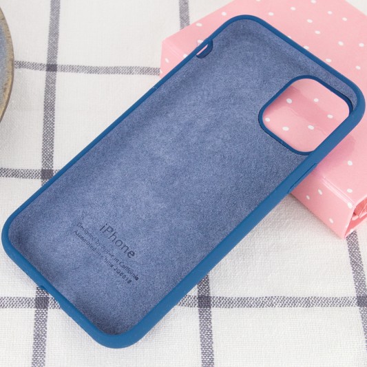 Чохол для Apple iPhone 11 (6.1") - Silicone Case Full Protective (AA) (Синій / Navy Blue) - зображення 2 