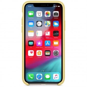 Чохол для Apple iPhone 11 Pro Max (6.5") Silicone Case without Logo (AA) (Жовтий / Yellow) - Чохли для iPhone 11 Pro Max - зображення 1 