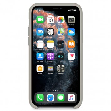 Чохол для Apple iPhone 11 Pro Max (6.5") Silicone Case without Logo (AA) (Сірий / Grey) - Чохли для iPhone 11 Pro Max - зображення 1 