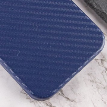 Шкіряний чохол для iPhone 13 Pro Leather Case Carbon series (Синій) - Чохли для iPhone 13 Pro - зображення 4 