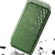 Шкіряний чохол книжка GETMAN Cubic (PU) для Xiaomi Mi 10 Lite (Зелений)