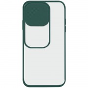 Чохол для iPhone 13 Pro Camshield mate TPU із шторкою для камери (Зелений)