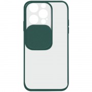 Чохол для iPhone 13 Pro Max Camshield mate TPU із шторкою для камери (Зелений)