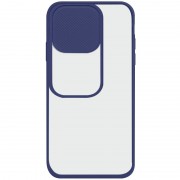 Чохол для iPhone 13 Pro Max Camshield mate TPU із шторкою для камери (Синій)