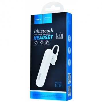 Bluetooth Гарнітура Hoco E36 Free Sound Business (Білий) - Моно гарнітури - зображення 1 