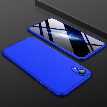 Пластикова накладка для iPhone XR GKK LikGus 360 градусів (opp) (Синій) - Чохли для iPhone XR - зображення 1 