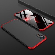 Пластикова накладка для iPhone XR GKK LikGus 360 градусів (opp) (Чорний/Червоний)