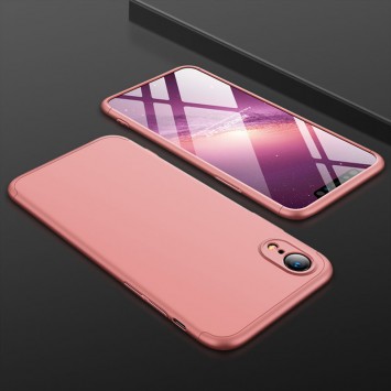 Пластикова накладка для iPhone XR GKK LikGus 360 градусів (opp) (Рожевий / Rose gold) - Чохли для iPhone XR - зображення 1 