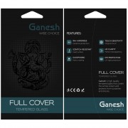 Захисне скло для iPhone 11 Pro Max Ganesh (Full Cover) / XS Max (Чорний)
