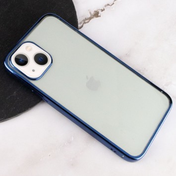 Прозорий силіконовий чохол глянсове окантування Full Camera для Apple iPhone 13 mini (5.4"") (Синій) - Чохли для iPhone 13 mini - зображення 1 