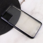 Прозорий силіконовий чохол глянсове окантування Full Camera для Apple iPhone 13 mini (5.4"") (Чорний)