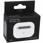 Силіконовий футляр для навушників AirPods Pro (Білий / White)
